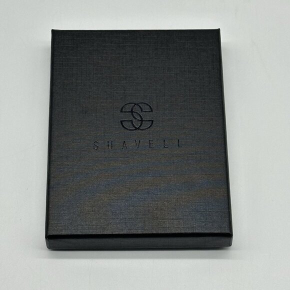 Suavell Ocean Stone Pilot Leather Slim Bi-Fold Wallet for Men RFID Money Clip - Picture 4 of 15